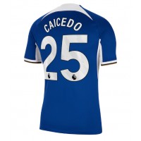 Chelsea Moises Caicedo #25 Domáci futbalový dres 2023-24 Krátky Rukáv